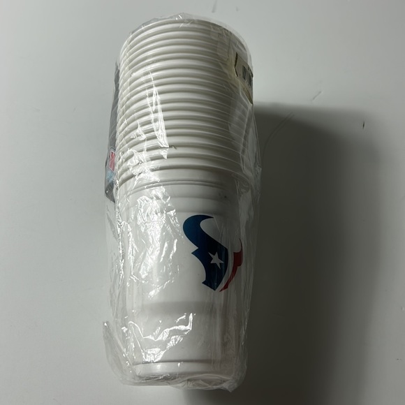 NFL Houston Texans 18-Count Gameday Plastic Cups – 18 oz – New Sealed - Picture 3 of 6